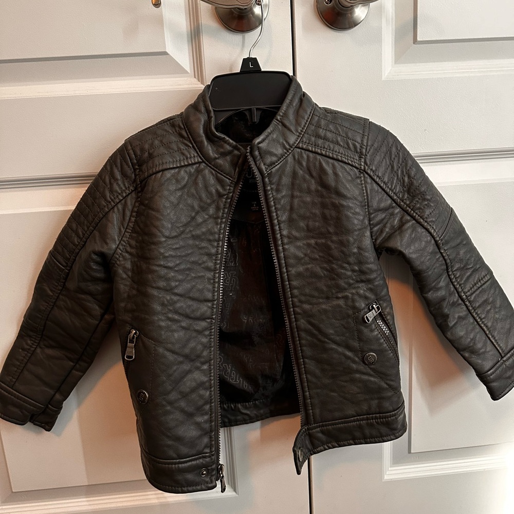 Boys Urban Republic faux leather jacket Size 4